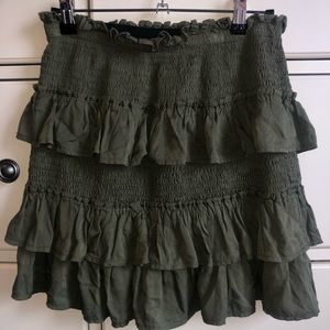 Ruffle mini skirt